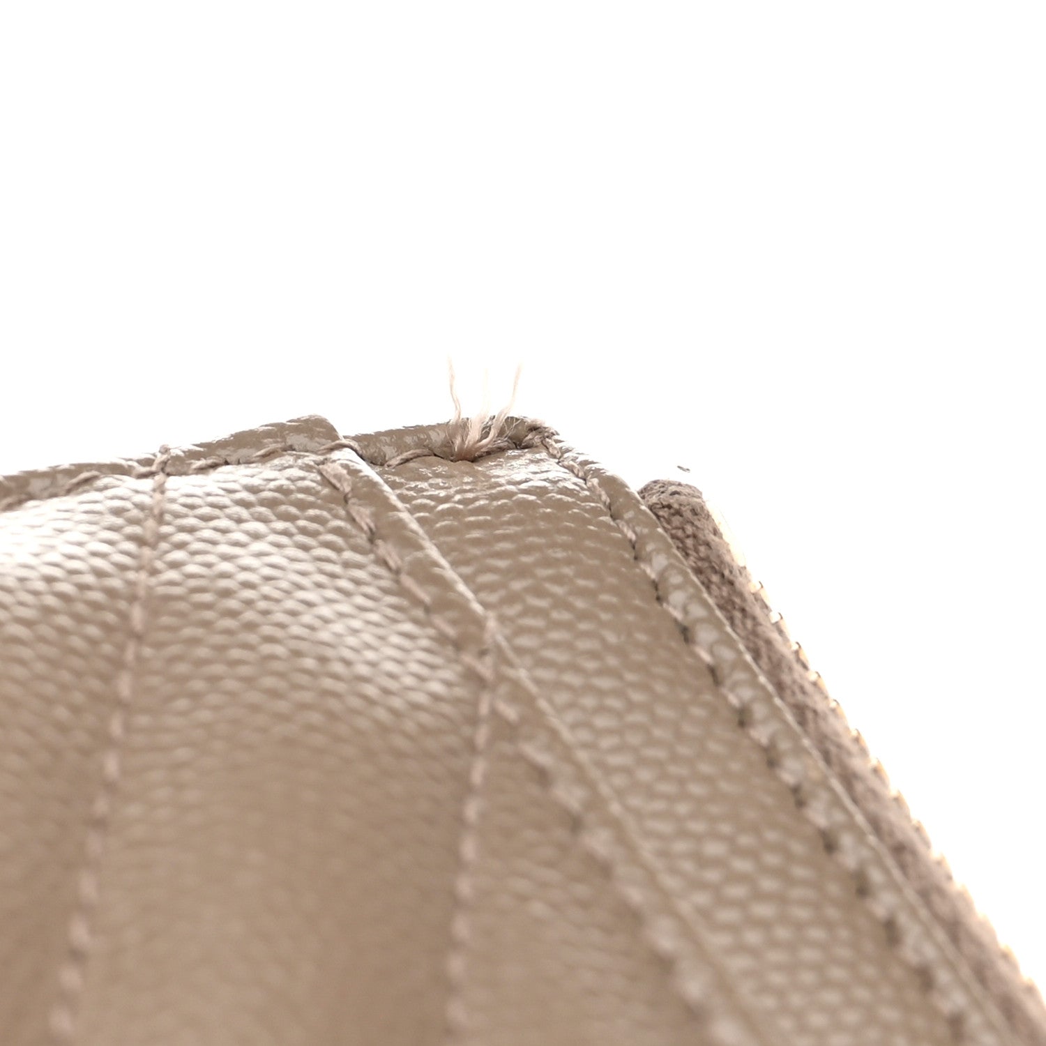 Saint Laurent Grain De Poudre Chevron Monogram Bill Pouch Dusty Grey 8 of 8