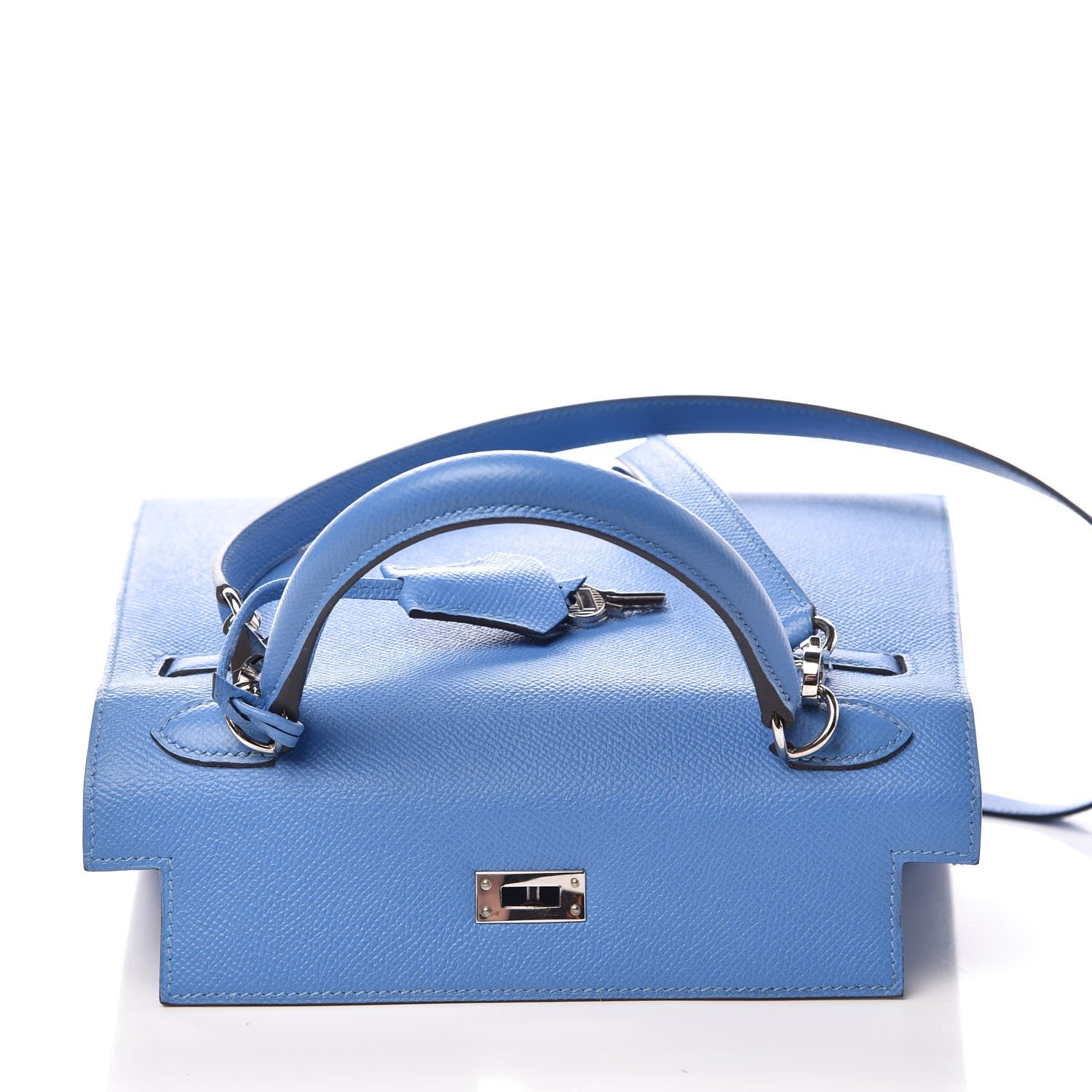 Hermes Epsom Kelly Sellier 25 Bleu Paradis 12 of 39
