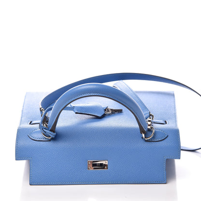 Hermes Epsom Kelly Sellier 25 Bleu Paradis 12 of 39