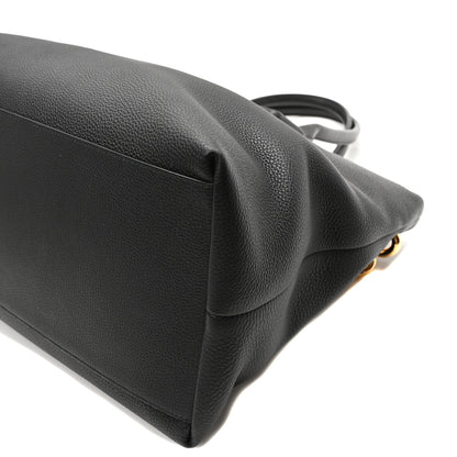 Bottega Veneta Grained Calfskin Saint Germain Medium Tote Black 9 of 9