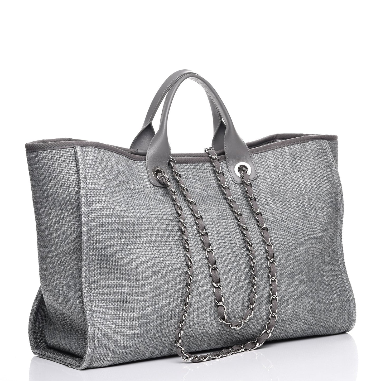 Canvas Large Deauville Tote Grey