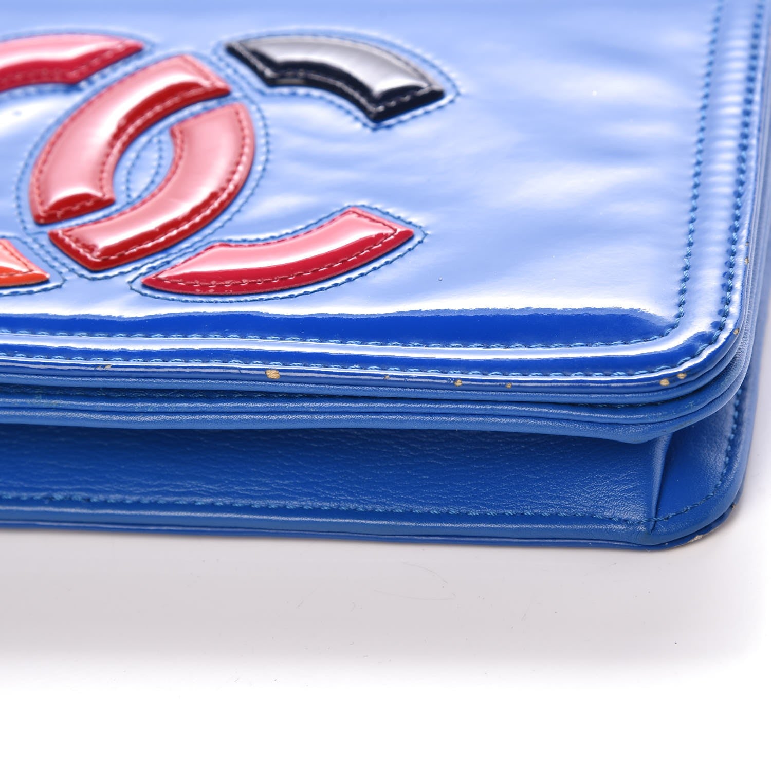 Chanel Vinyl Small Lipstick Flap Blue 10 of 12
