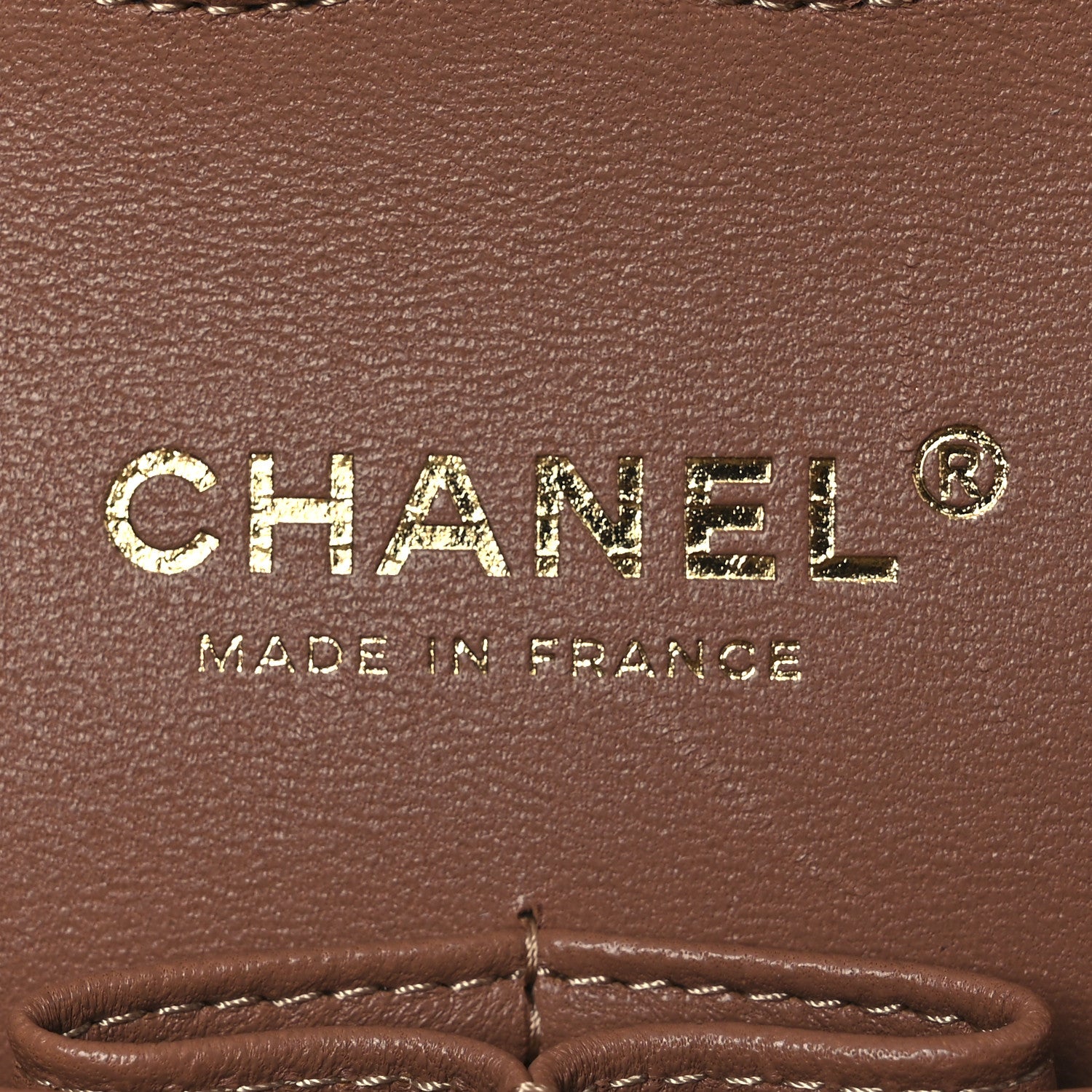 Chanel Lambskin Quilted Medium Double Flap Brown 6 of 13
