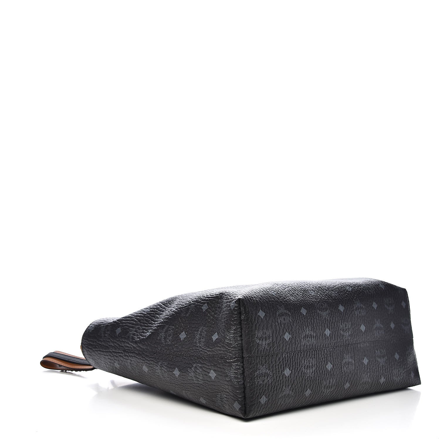 MCM Visetos Medium Anya Shopper Tote Black 4 of 9