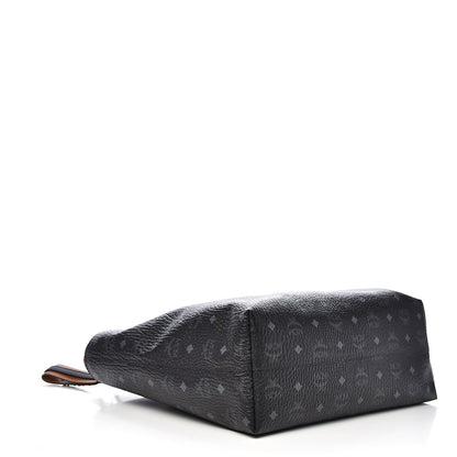 MCM Visetos Medium Anya Shopper Tote Black 4 of 9