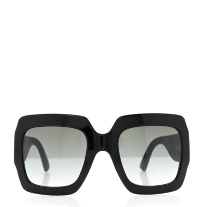 Gucci Square Frame GG0102S Sunglasses Glitter Black 2 of 9