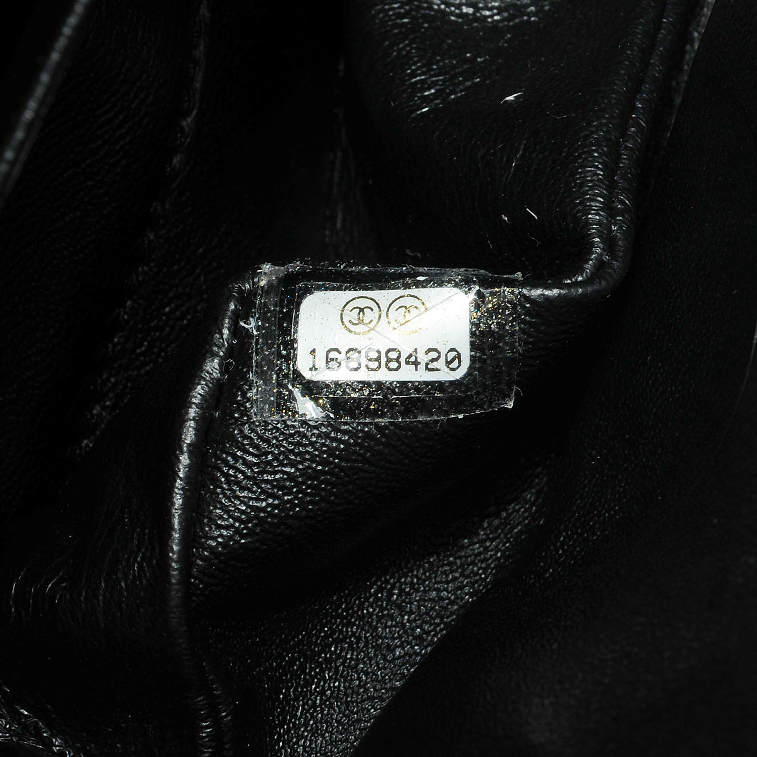 Chanel Striated Patent Quilted Medium Double Flap Black 8 of 8