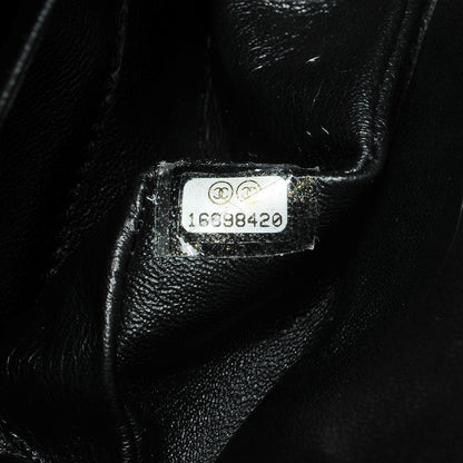 Chanel Striated Patent Quilted Medium Double Flap Black 8 of 8