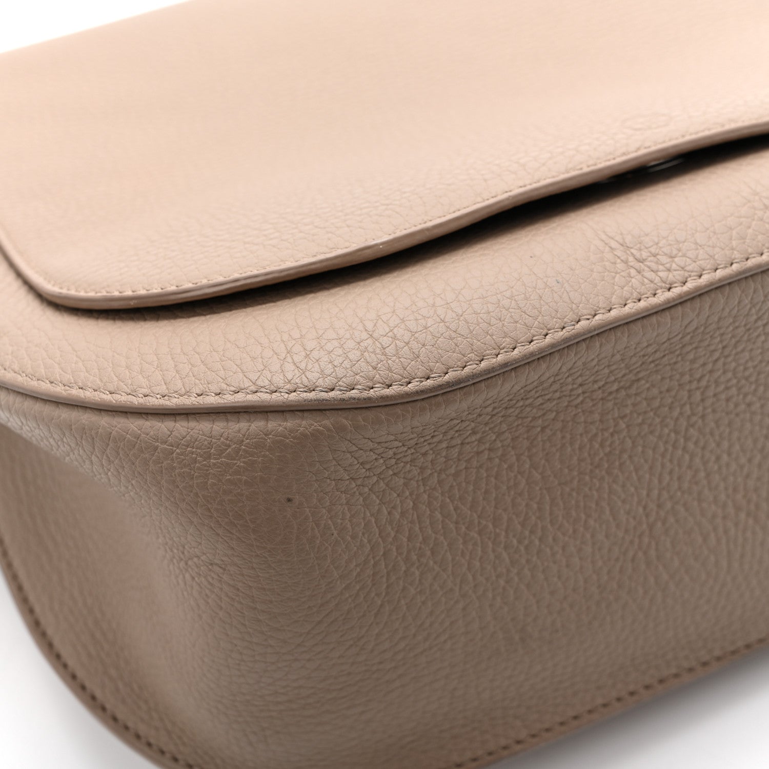 The Row Grained Calfskin Hunting Bag II Stone 14 of 15