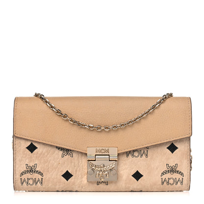 MCM Visetos Large Patricia Wallet On Chain Beige 1 of 18