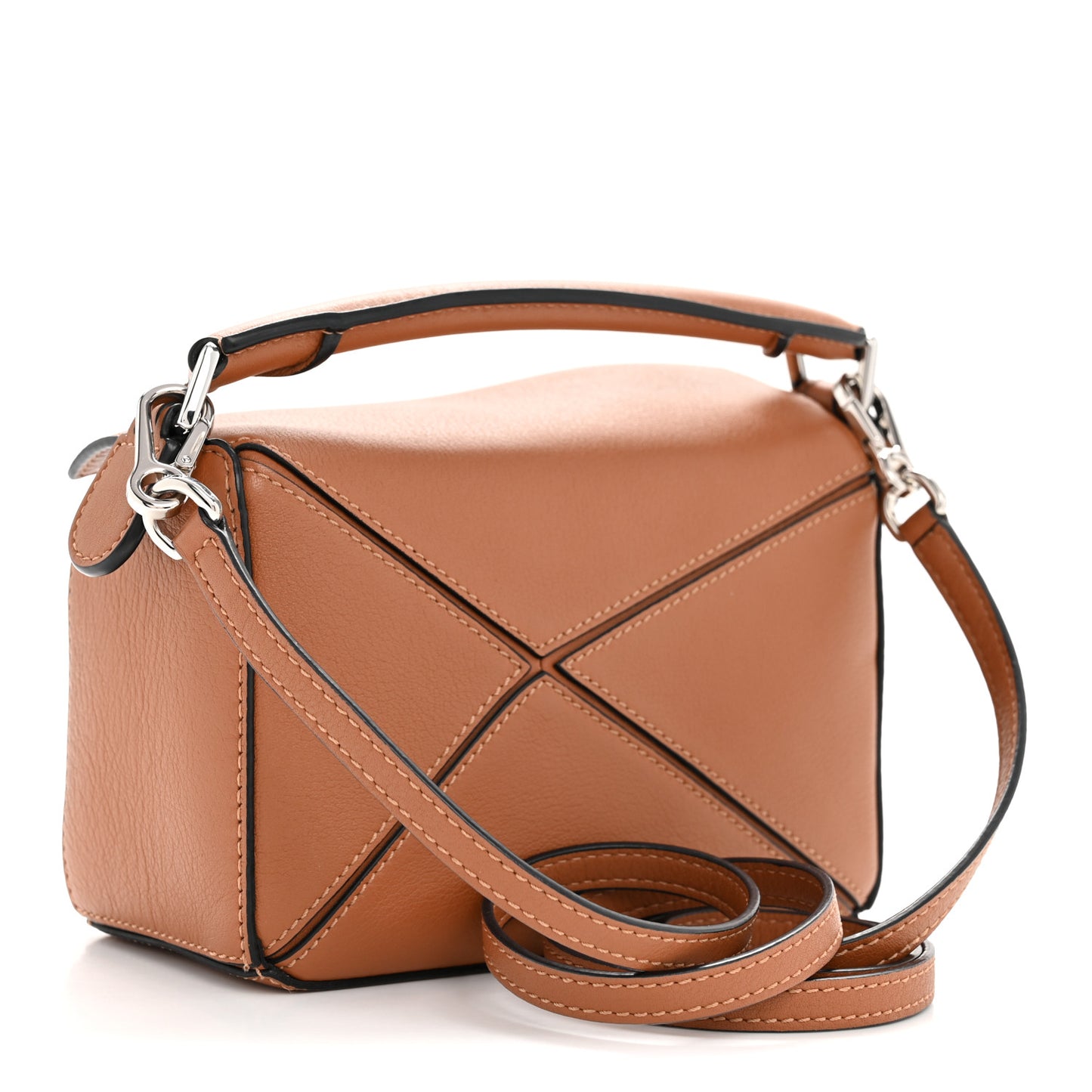 Calfskin Mini Puzzle Bag Tan