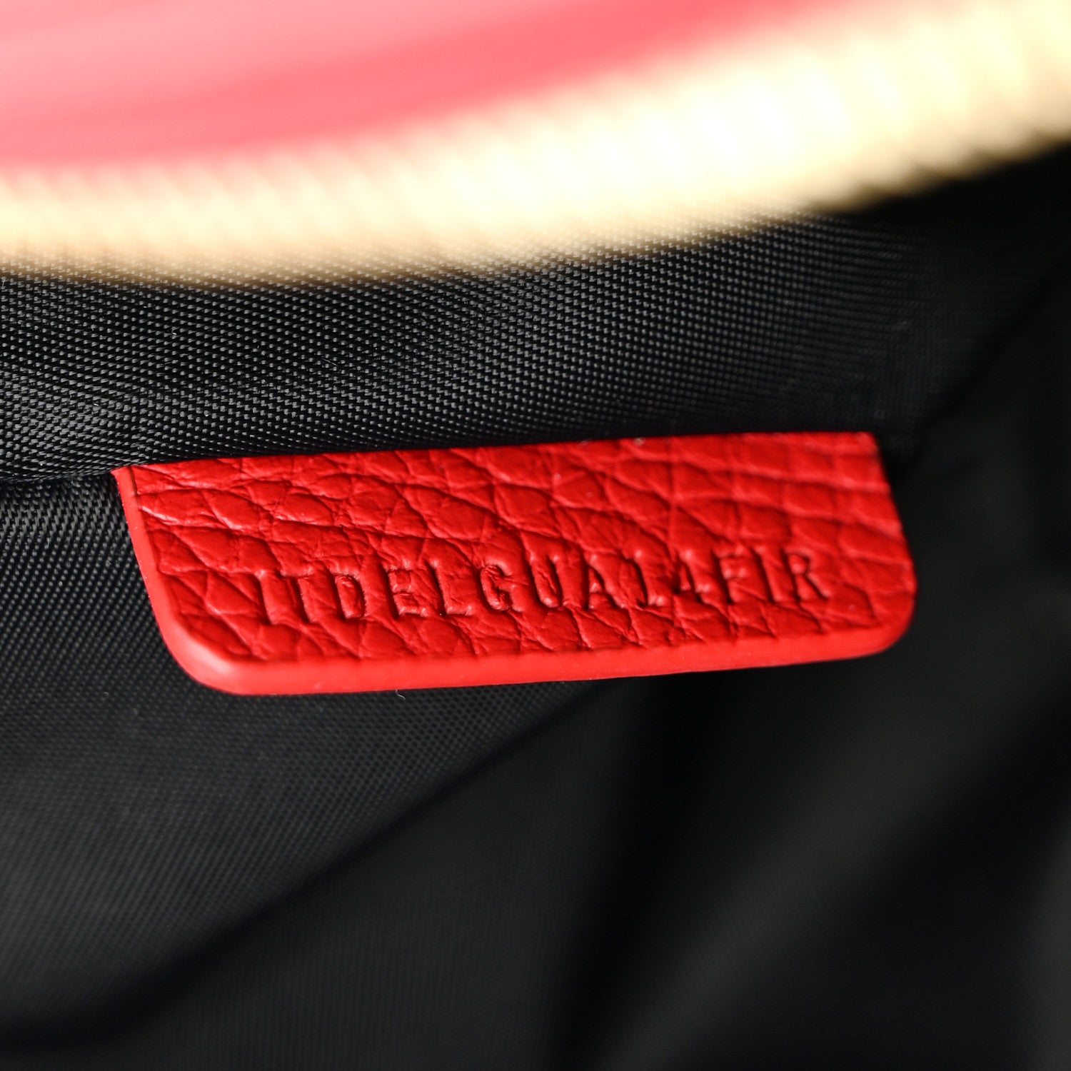 Burberry Calfskin Monogram Embossed Elongated Camera Bag Red 7 of 11