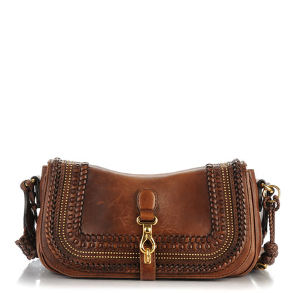 Gucci Calfskin Handmade Medium Flap Shoulder Bag Brown 1 of 7