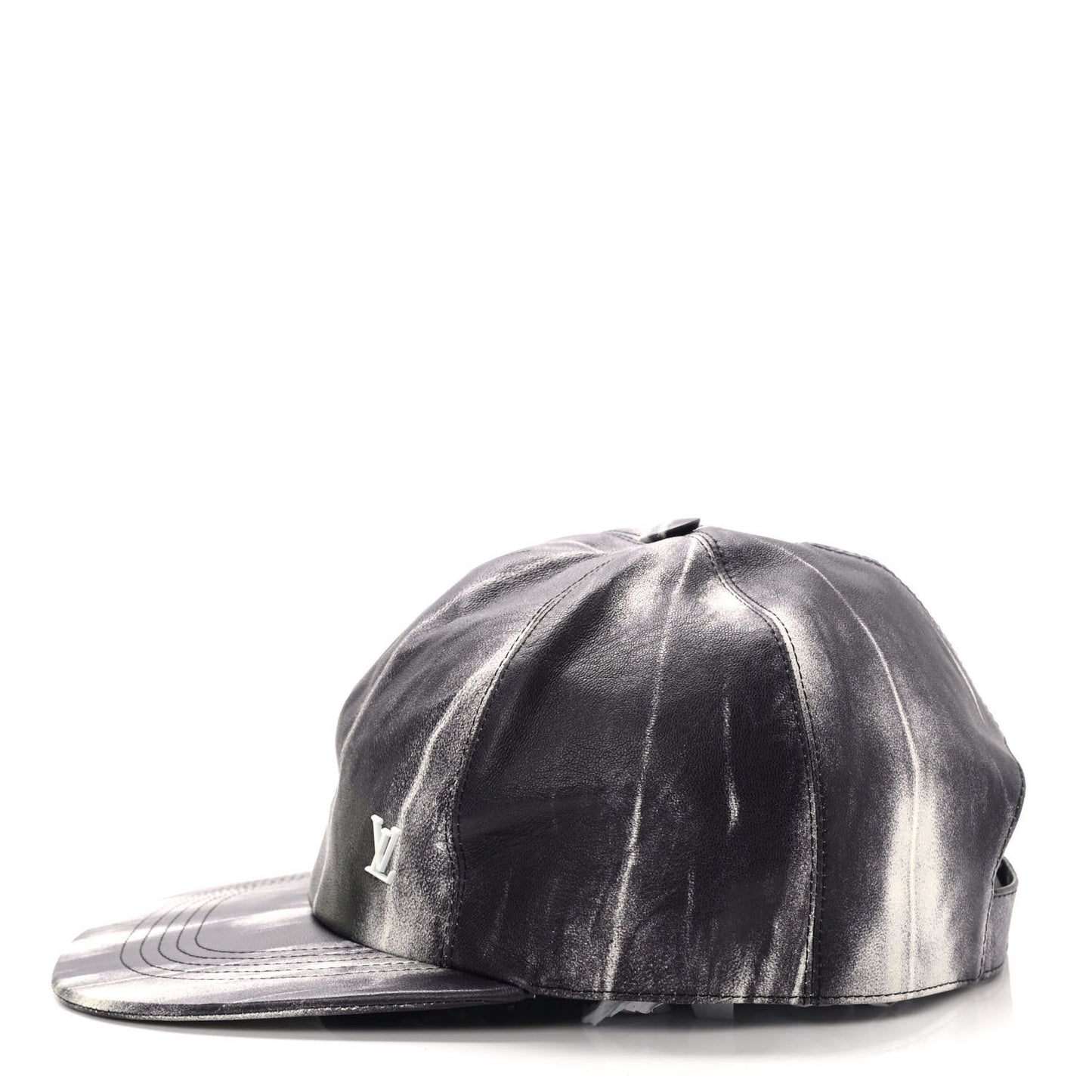 Lambskin LV Tie Dye Cap 60 Black White