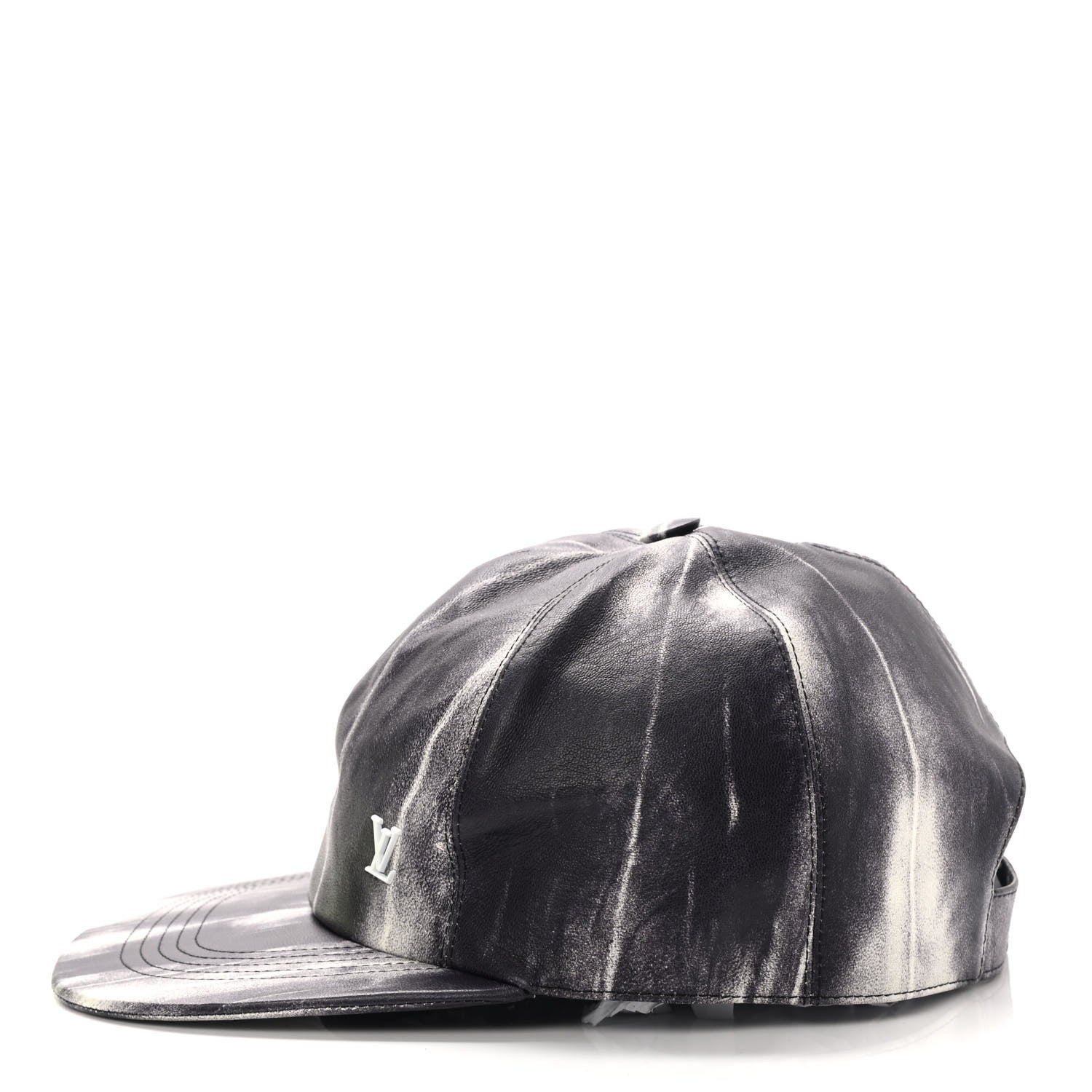 Louis Vuitton Lambskin LV Tie Dye Cap 60 Black White 4 of 8