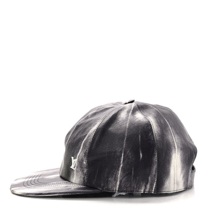 Louis Vuitton Lambskin LV Tie Dye Cap 60 Black White 4 of 8