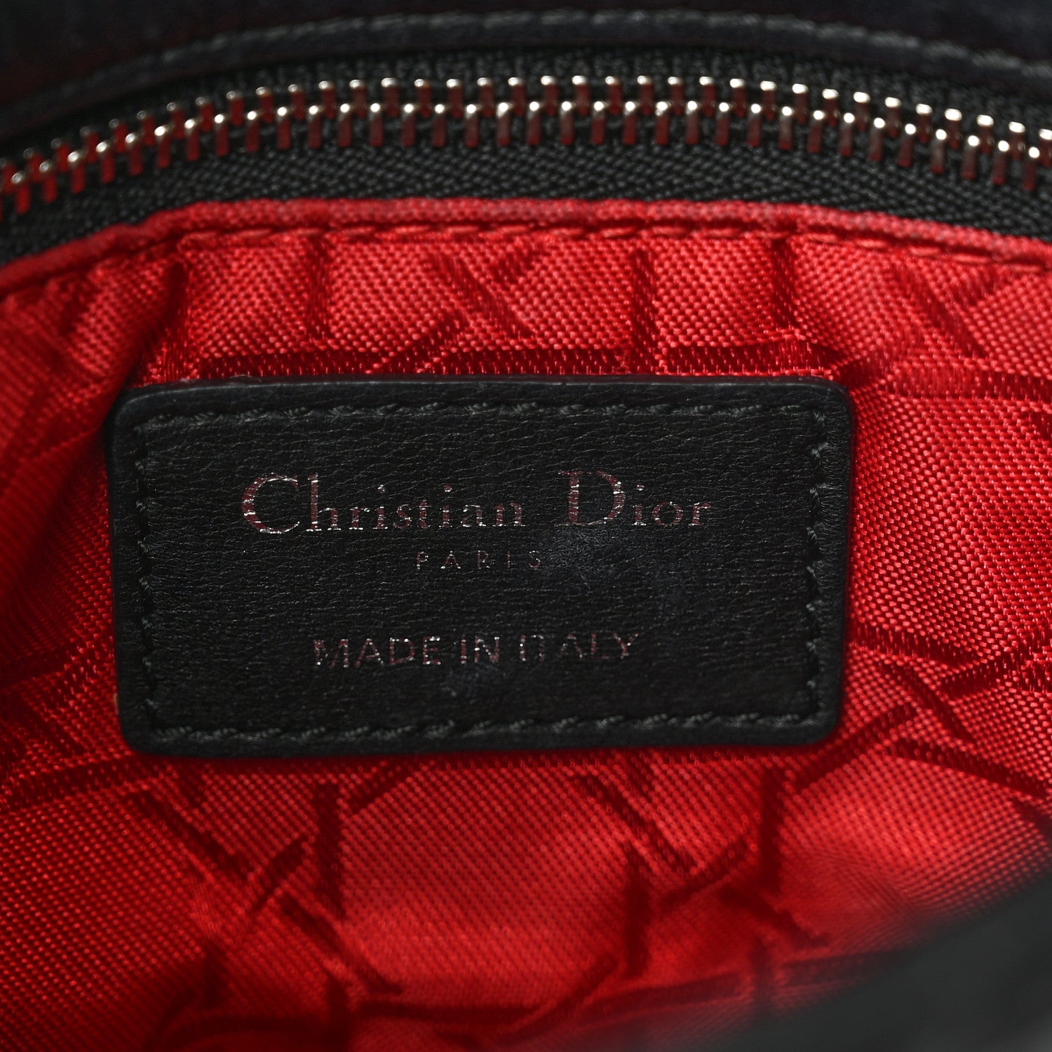 Christian Dior Lambskin Cannage Mini Lady Dior Black 6 of 13