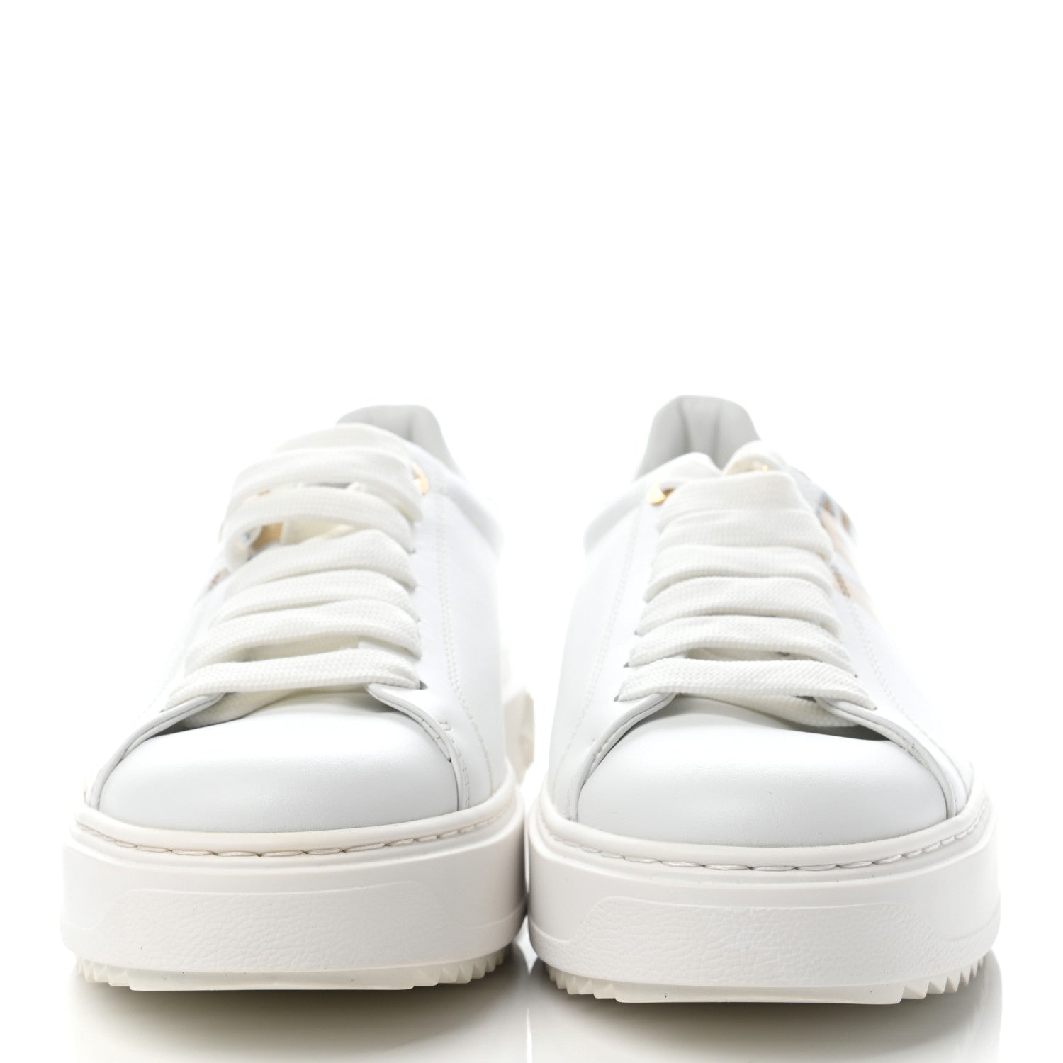 Louis Vuitton Monogram Time Out Sneakers 39.5 White Gold 2 of 8