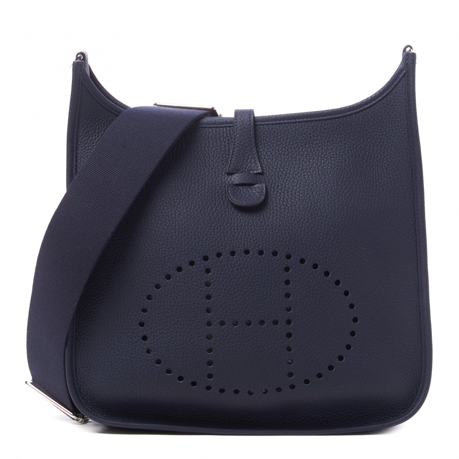 Hermes Taurillon Clemence Evelyne III PM Bleu Nuit 1 of 10