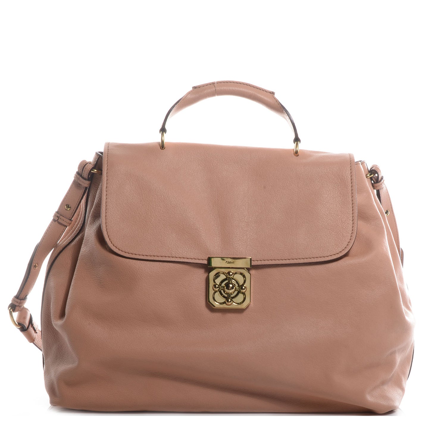 Leather Elsie Satchel Blush