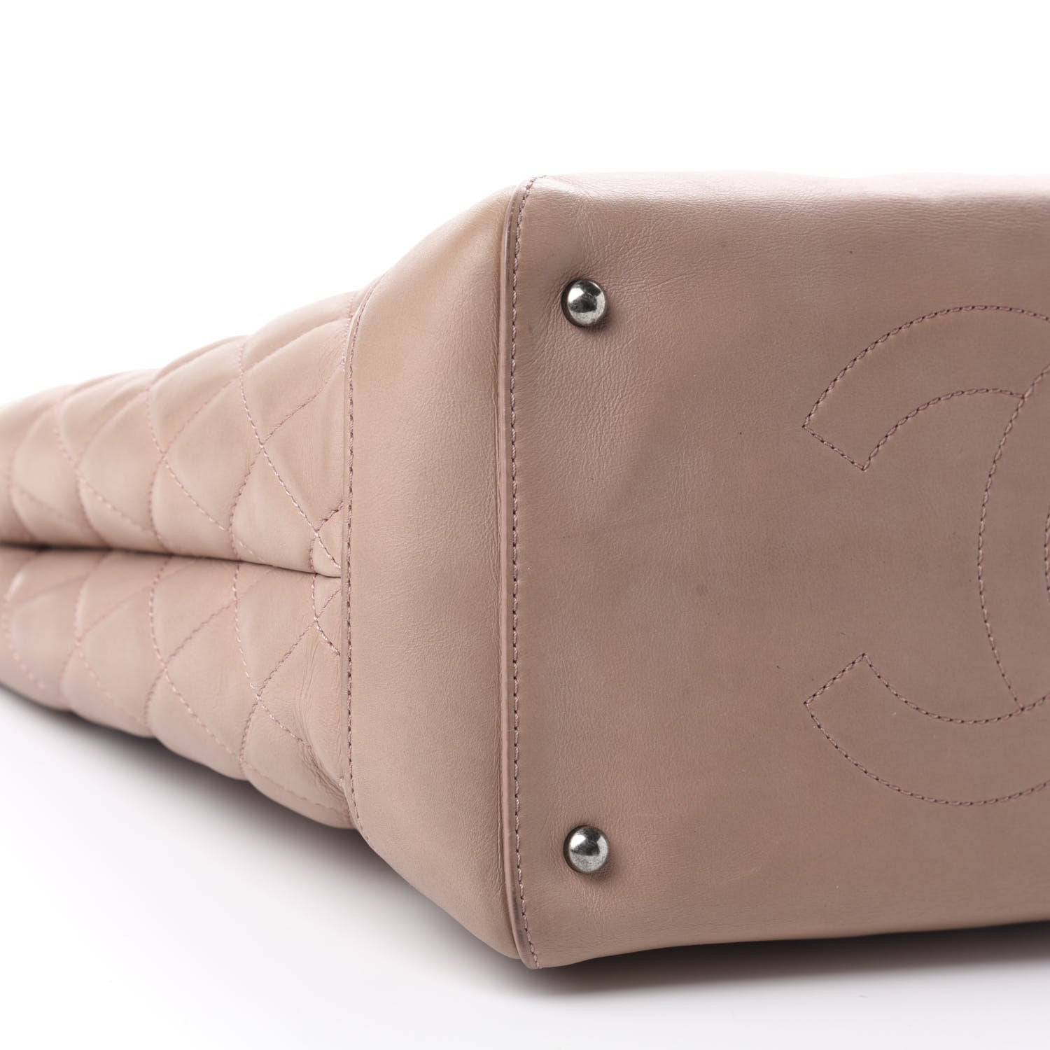 Chanel Calfskin Quilted Small Easy Shopping Tote Light Pink 6 of 18