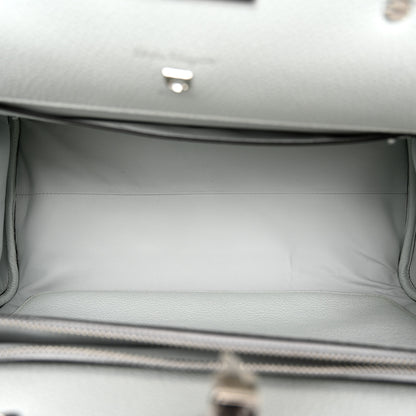 Salvatore Ferragamo Calfskin Large Studio Bag Astronaut White 5 of 12