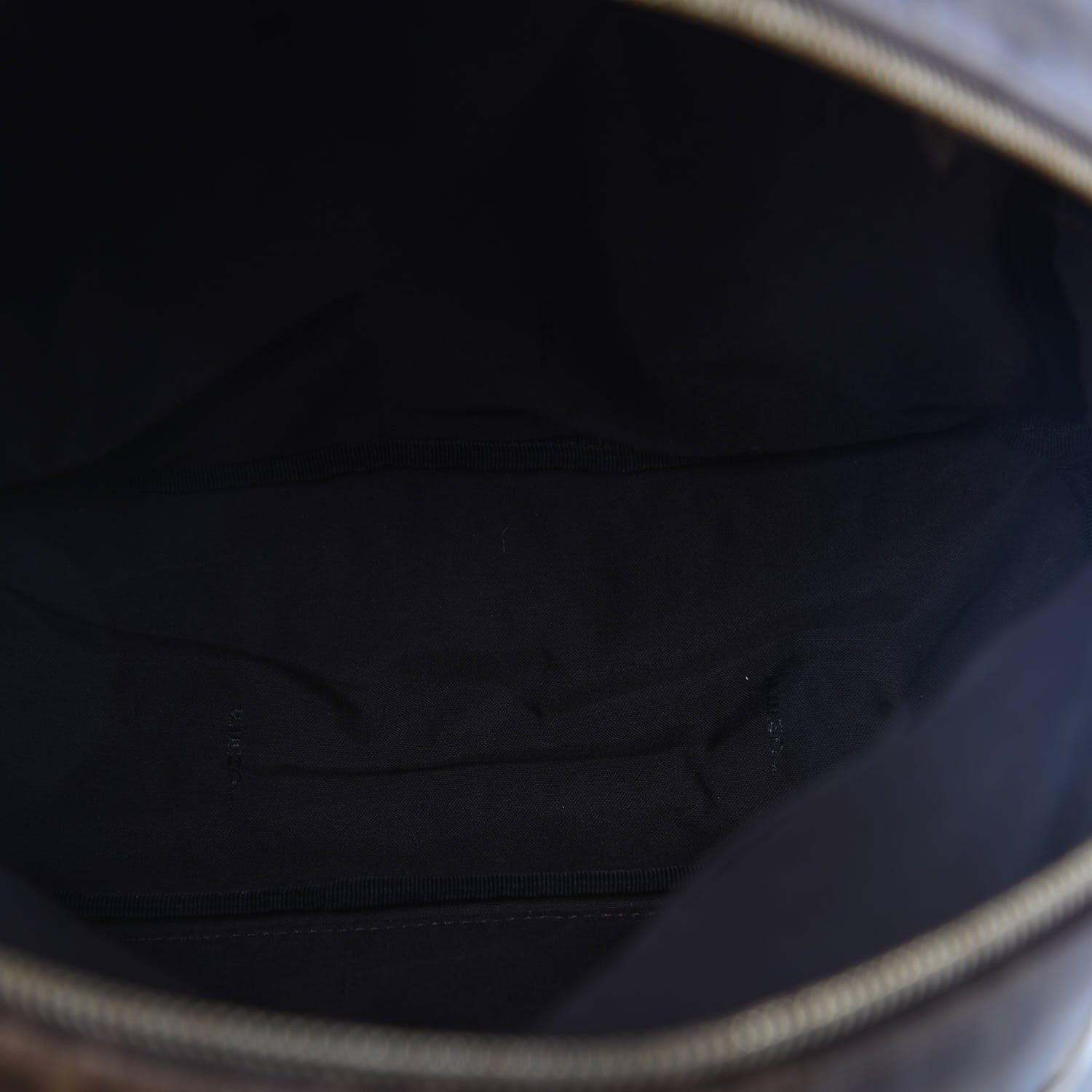 Fendi X FILA Glazed Fabric Vitello Century FF 1974 Mania Pouch Pocket Backpack Mogano Panna Blueberry 4 of 9