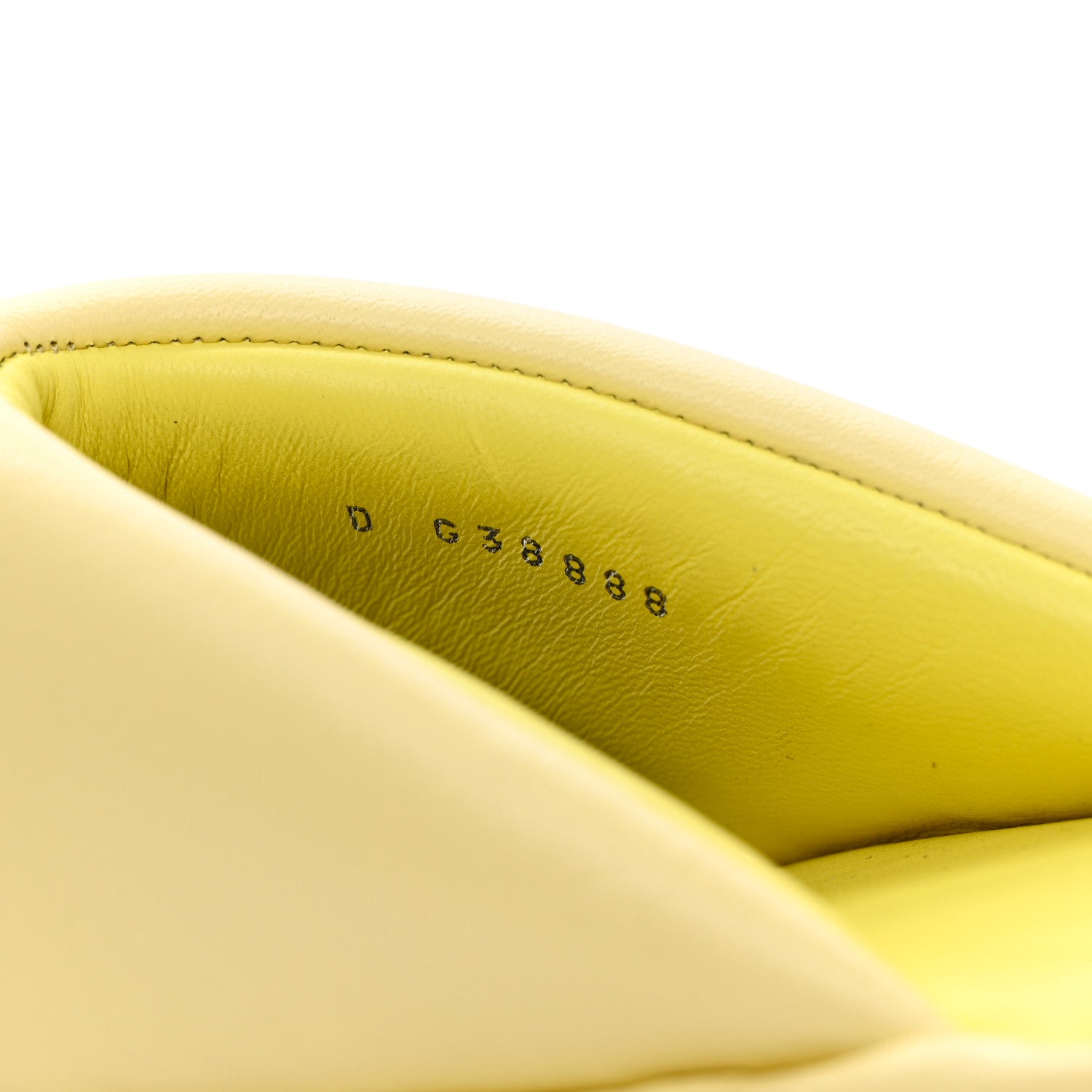 Chanel Lambskin CC Thong Sandals 40 Yellow 6 of 17
