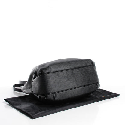 Fendi Zucchino Spalmati Vitello Medium Chiusura Tote Black 5 of 10