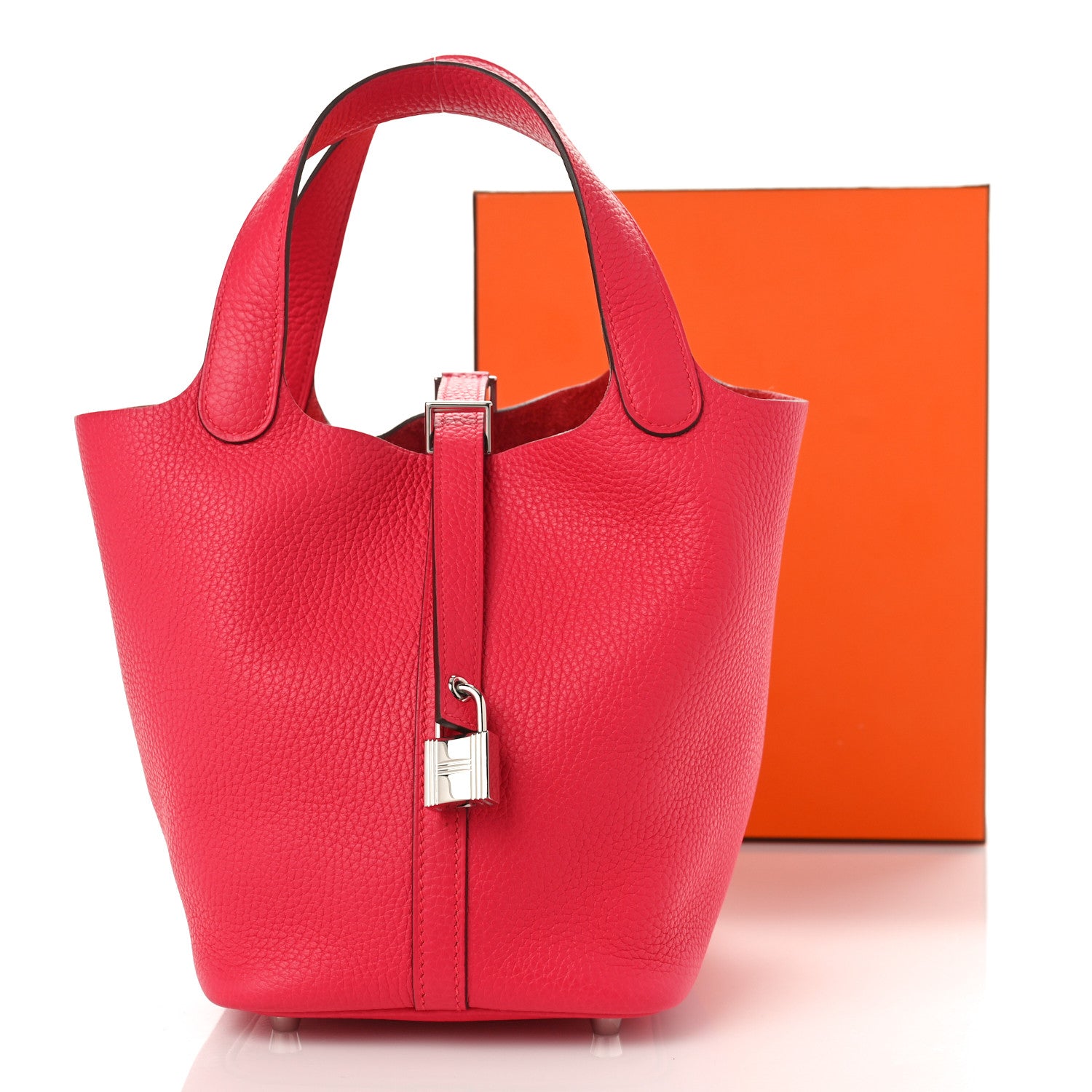 Hermes Taurillon Clemence Picotin Lock 18 PM Rose Extreme 10 of 10