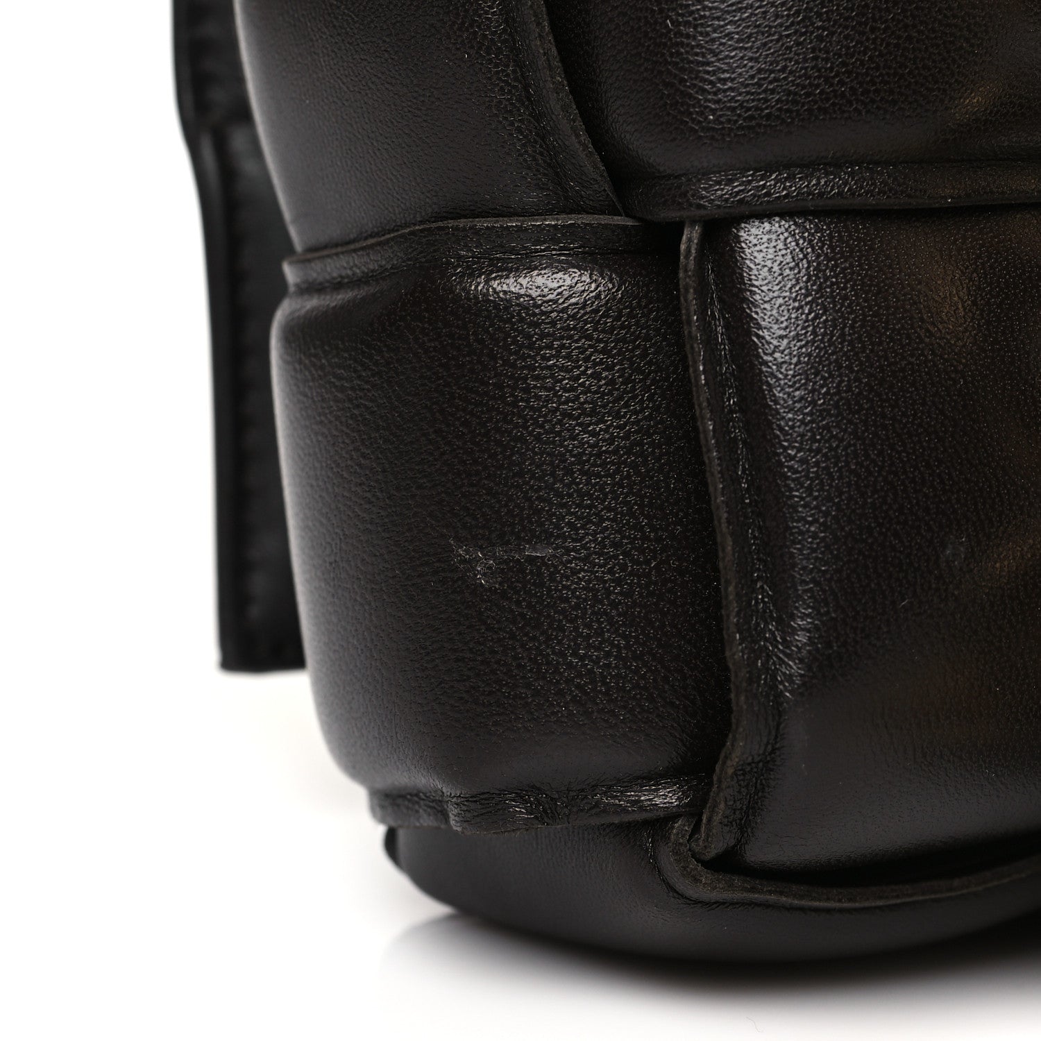 Bottega Veneta Lambskin Maxi Intreccio Padded Chain Cassette Crossbody Bag Fondant 11 of 12