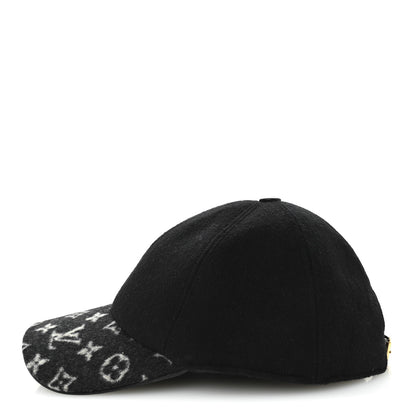 Louis Vuitton Wool Silk Monogram Endless Cap L Black 4 of 9