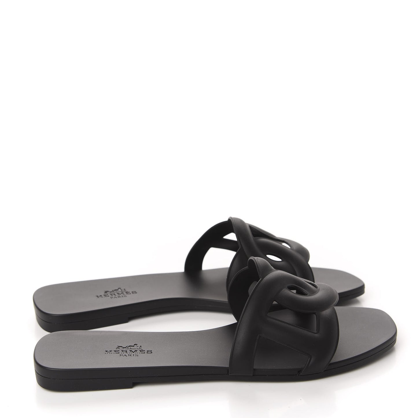 Rubber Aloha Sandals 37 Black