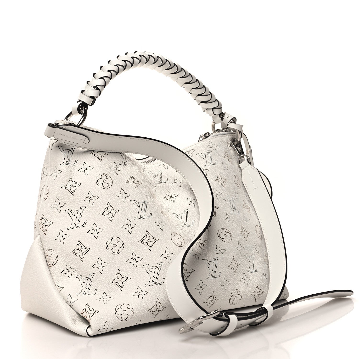 Louis Vuitton Mahina Beaubourg Hobo MM Snow 3 of 11
