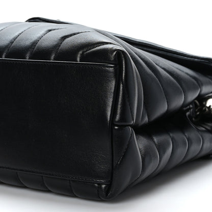 Saint Laurent Calfskin Y Quilted Monogram Medium Loulou Chain Satchel Black 9 of 9