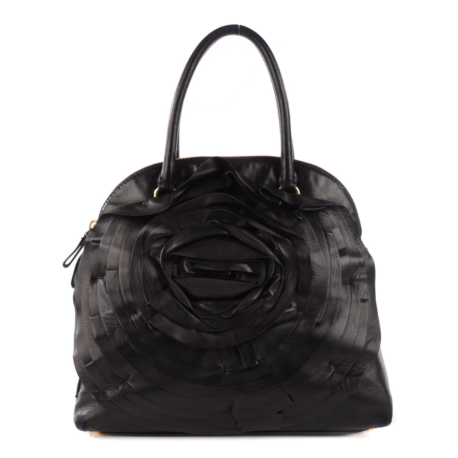 Valentino Garavani Nappa Petale Dome Bag Black 1 of 8