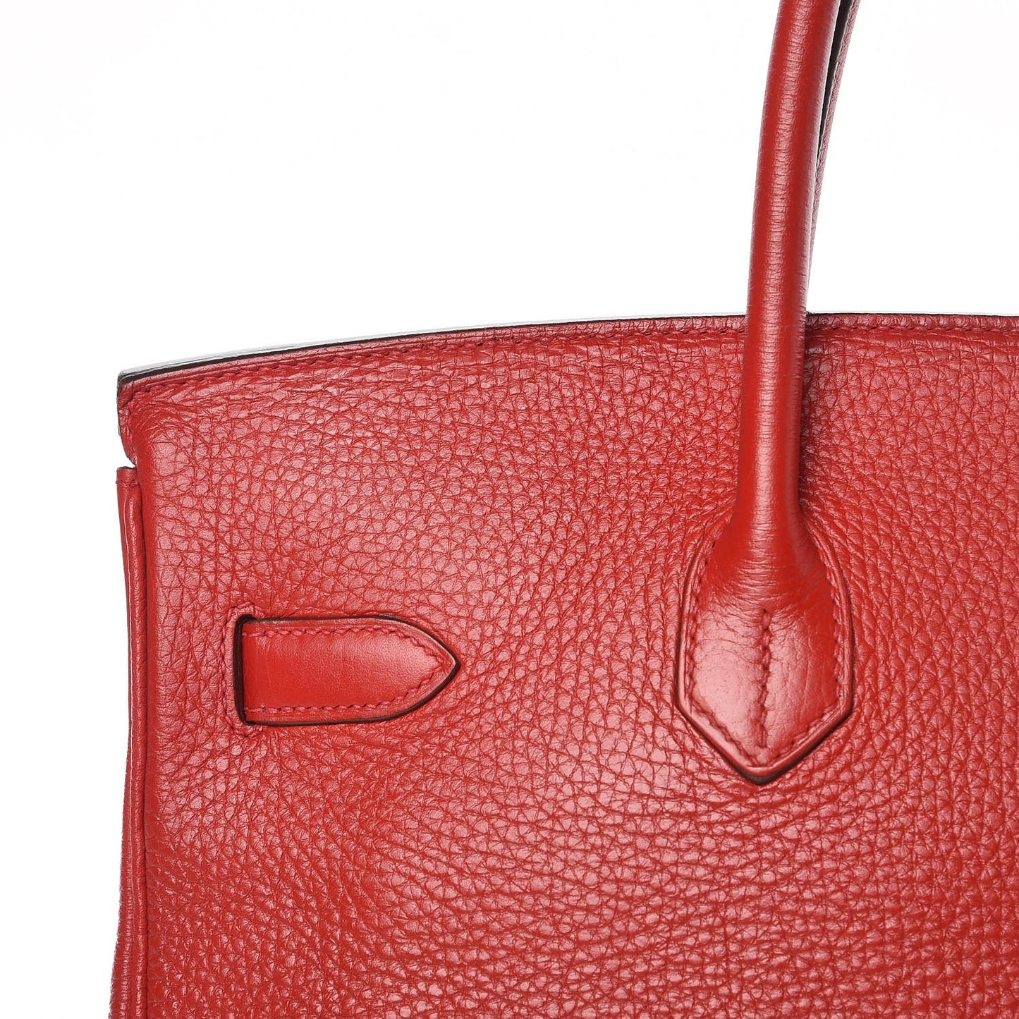 Taurillon Clemence Birkin 35 Rouge Casaque