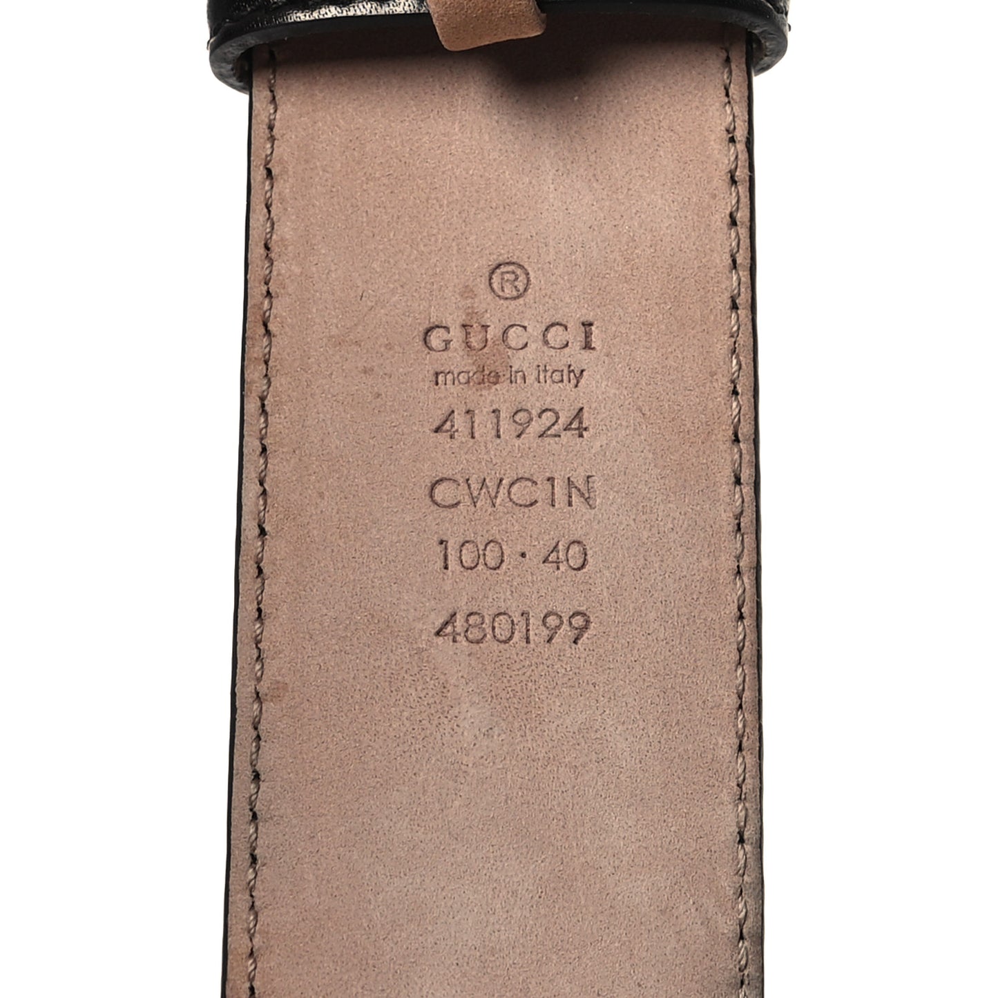 Guccissima Interlocking G 40mm Belt 100 40 Black