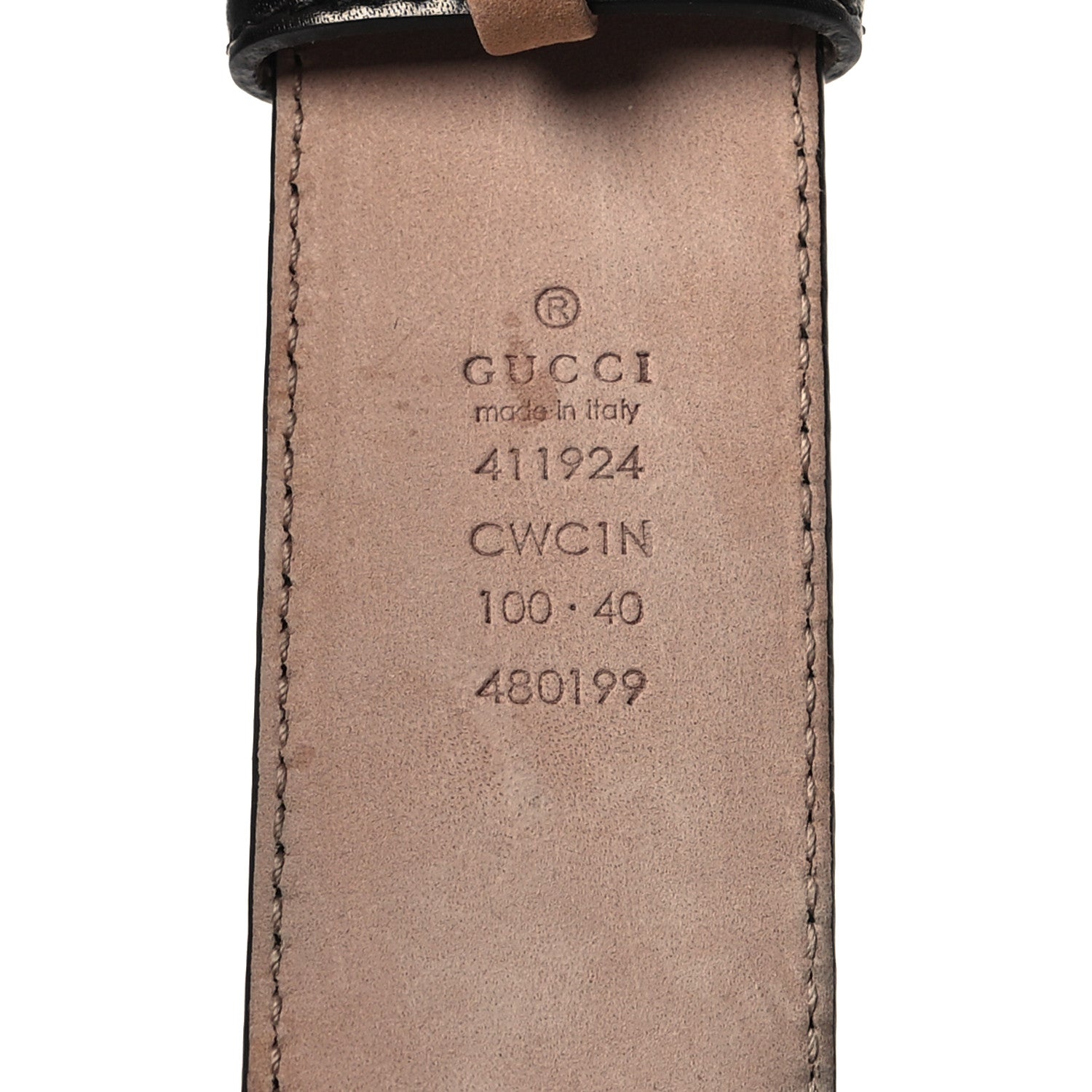 Gucci Guccissima Interlocking G 40mm Belt 100 40 Black 5 of 5
