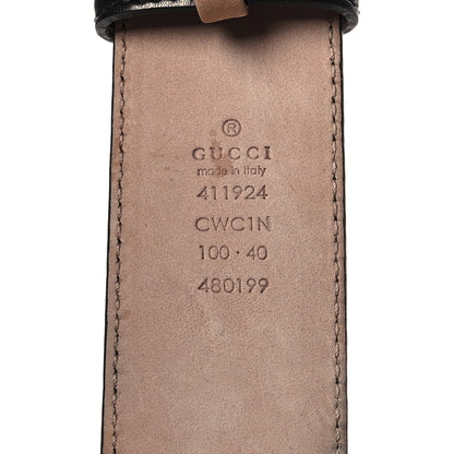 Gucci Guccissima Interlocking G 40mm Belt 100 40 Black 5 of 5