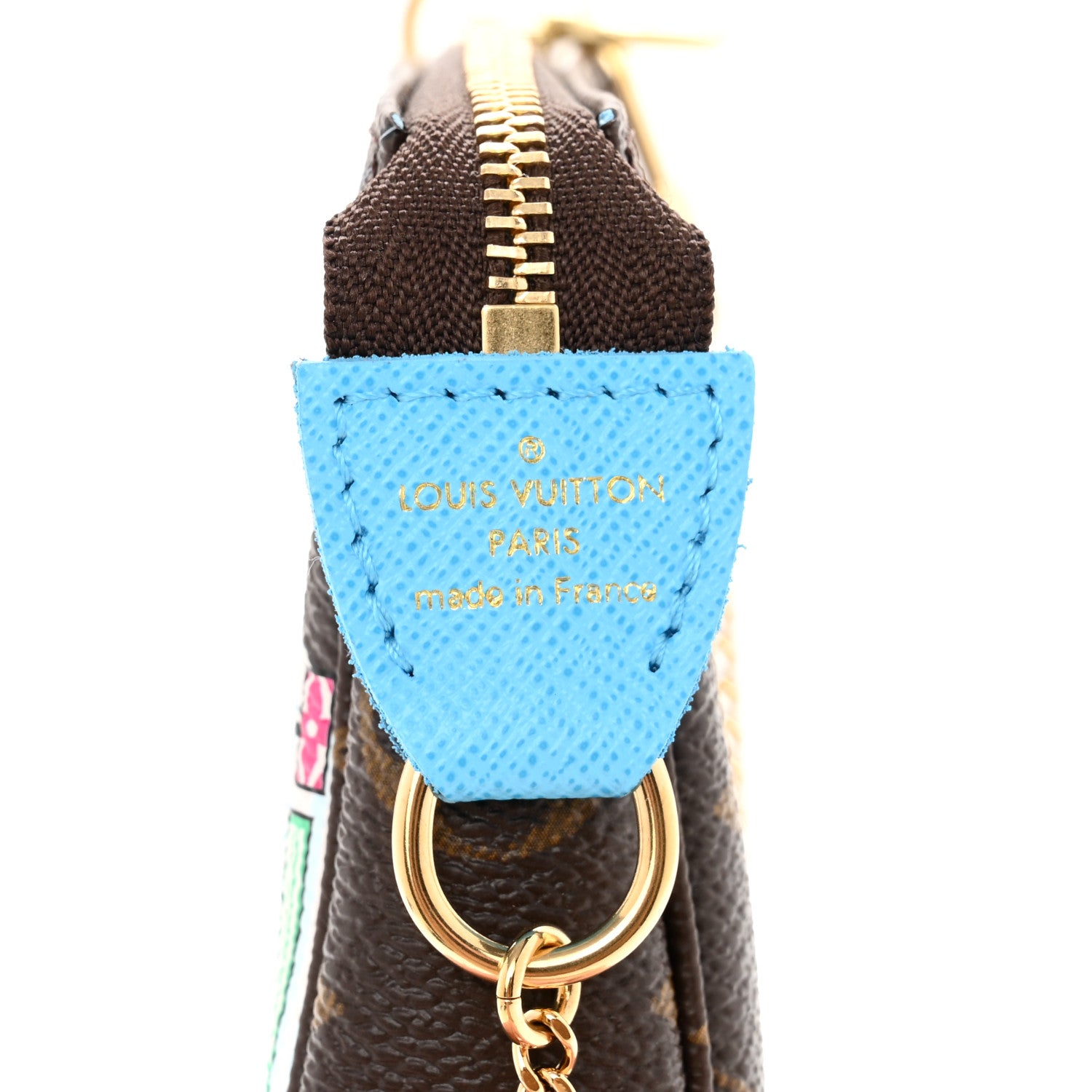 Louis Vuitton Monogram 2022 Christmas Animation Tokyo Mini Pochette Accessories Blue 6 of 8