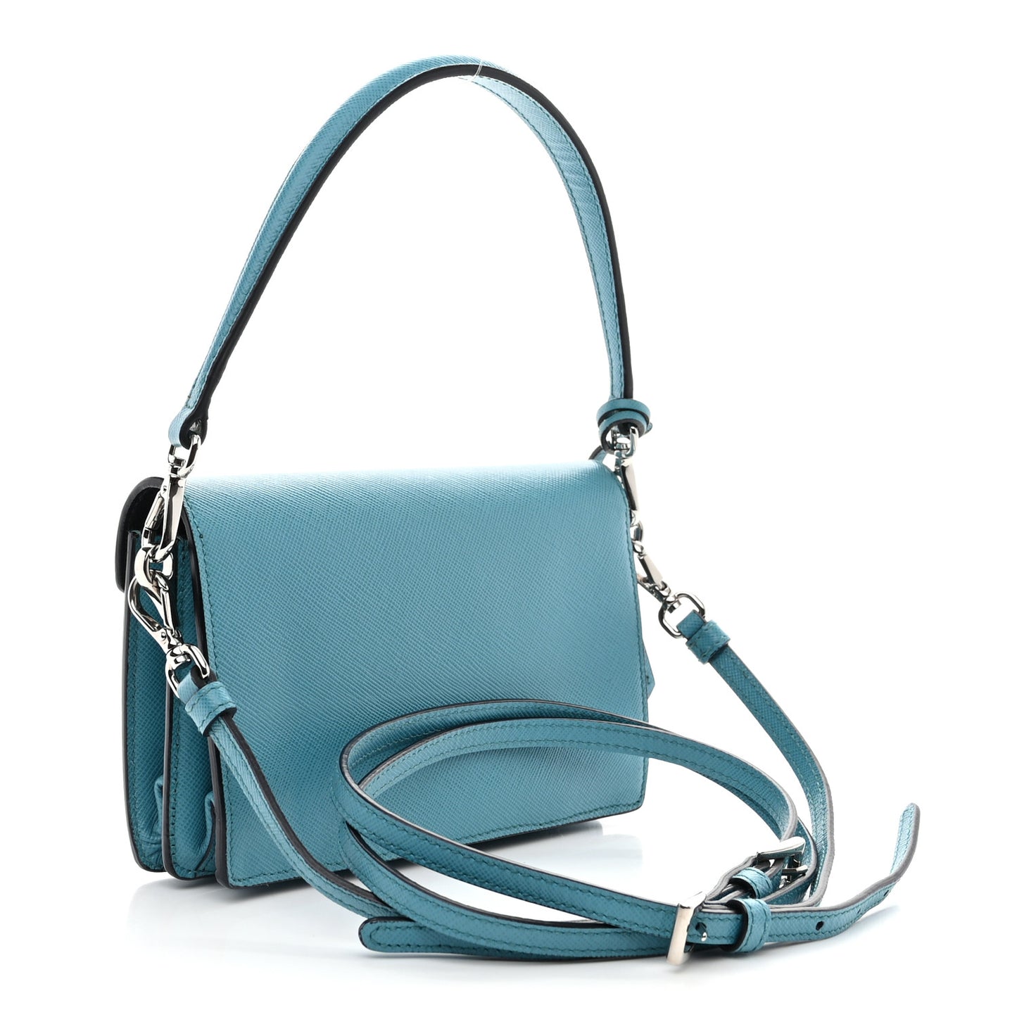Saffiano Sound Crossbody Bag Turchese
