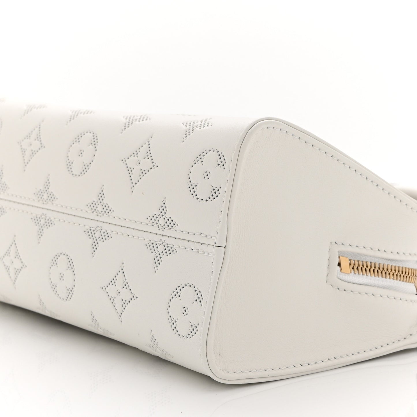 Calfskin Embossed Monogram OnTheGo East West White