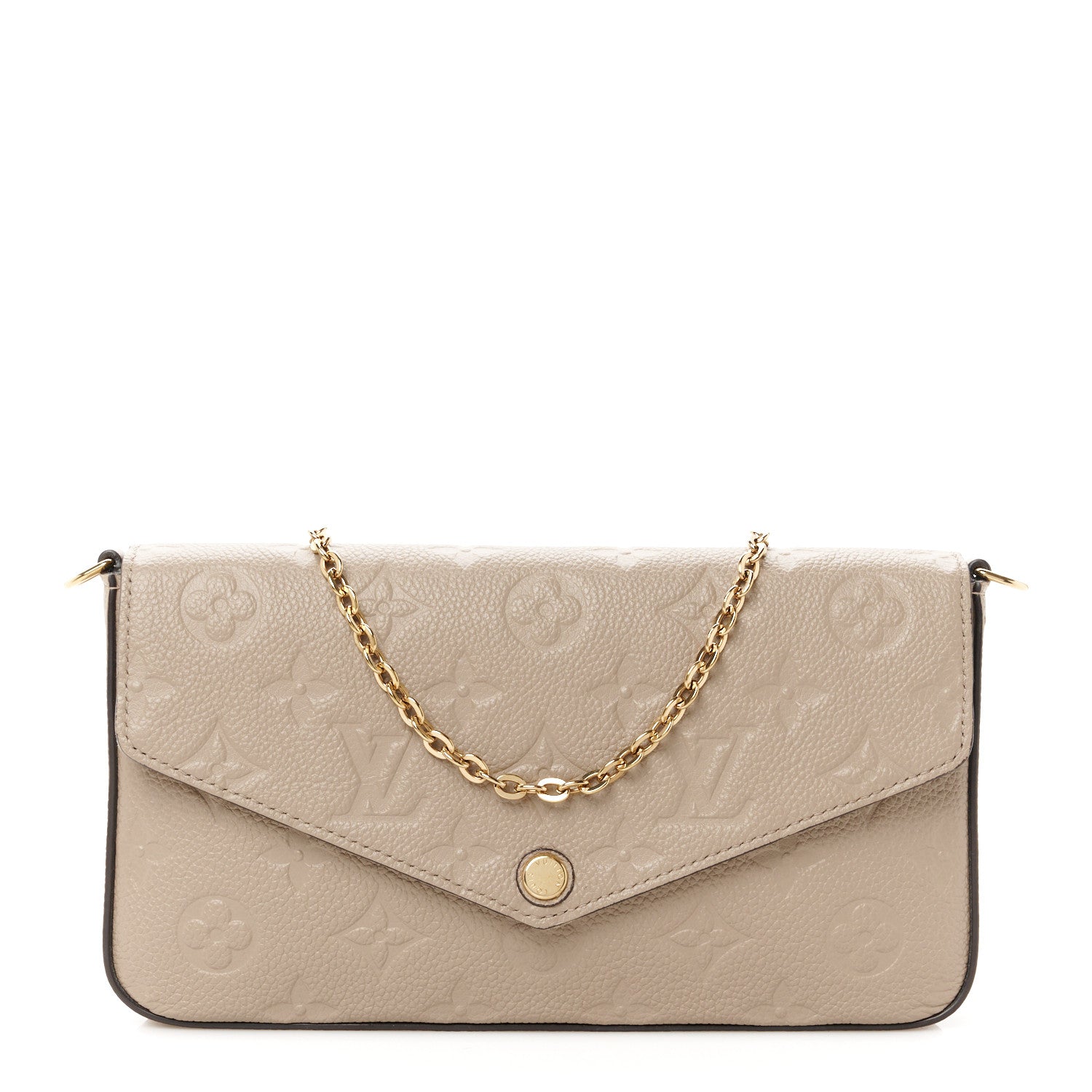 Louis Vuitton Empreinte Pochette Felicie Chain Wallet Tourterelle 1 of 16