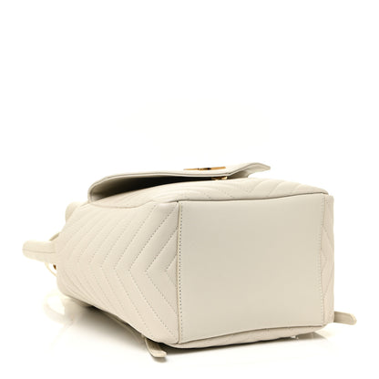Saint Laurent Lambskin Matelasse Monogram Joe Backpack Cream 3 of 12