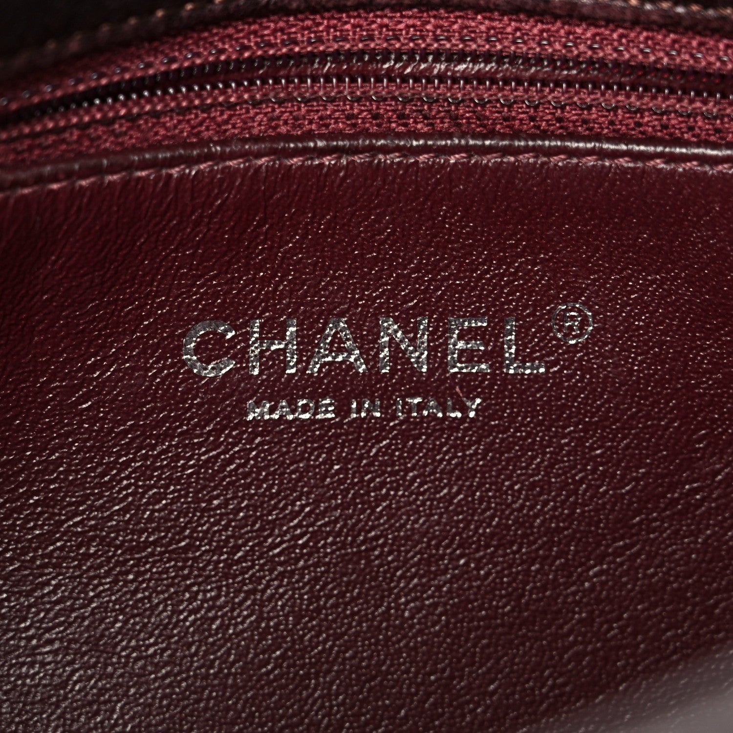 Chanel Washed Lambskin Studded Metal Beauty Flap Burgundy 6 of 11