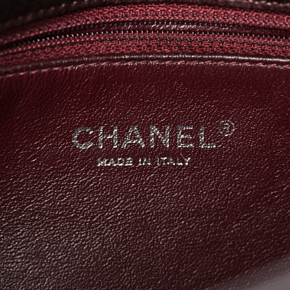 Chanel Washed Lambskin Studded Metal Beauty Flap Burgundy 6 of 11