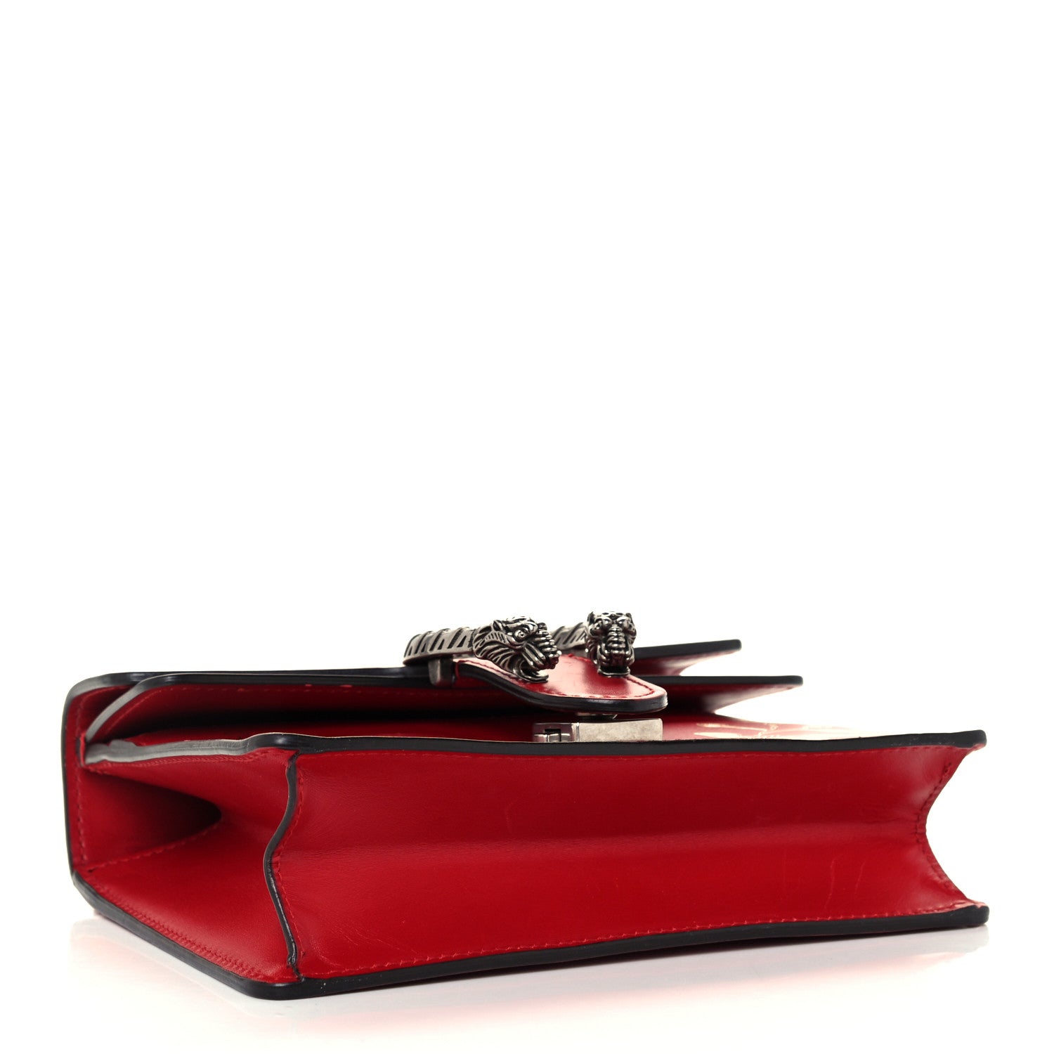 Gucci Calfskin Chinese New Year Mini Dionysus Shoulder Bag Hibiscus Red 4 of 13