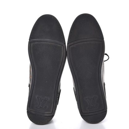 Louis Vuitton Calfskin Monogram Slalom Sneakers 9 Black 7 of 10