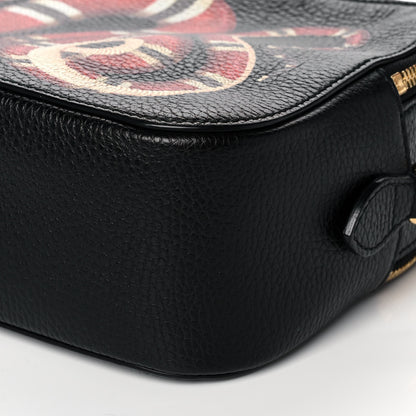 Gucci Grained Calfskin Sylvie Web Kingsnake Small Camera Bag Black Multicolor 13 of 22